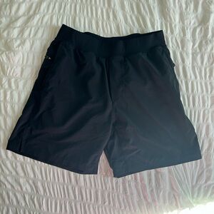 Men's Fabletics Franchise Shorts 7 inch Lined Black Medium